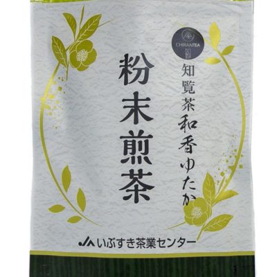 High-grade green-tea Sencha powder from Chiran, Japan